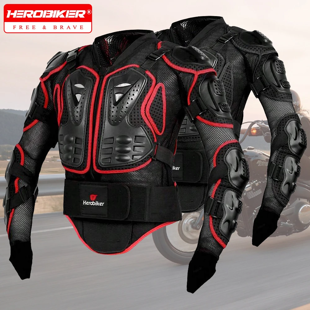 

New Motocross Jacket Men Body Armor Motorcycle Armor Wear-Resistant Anti-Drop Bicycle Racing Jacket Riding Motorbike Protection