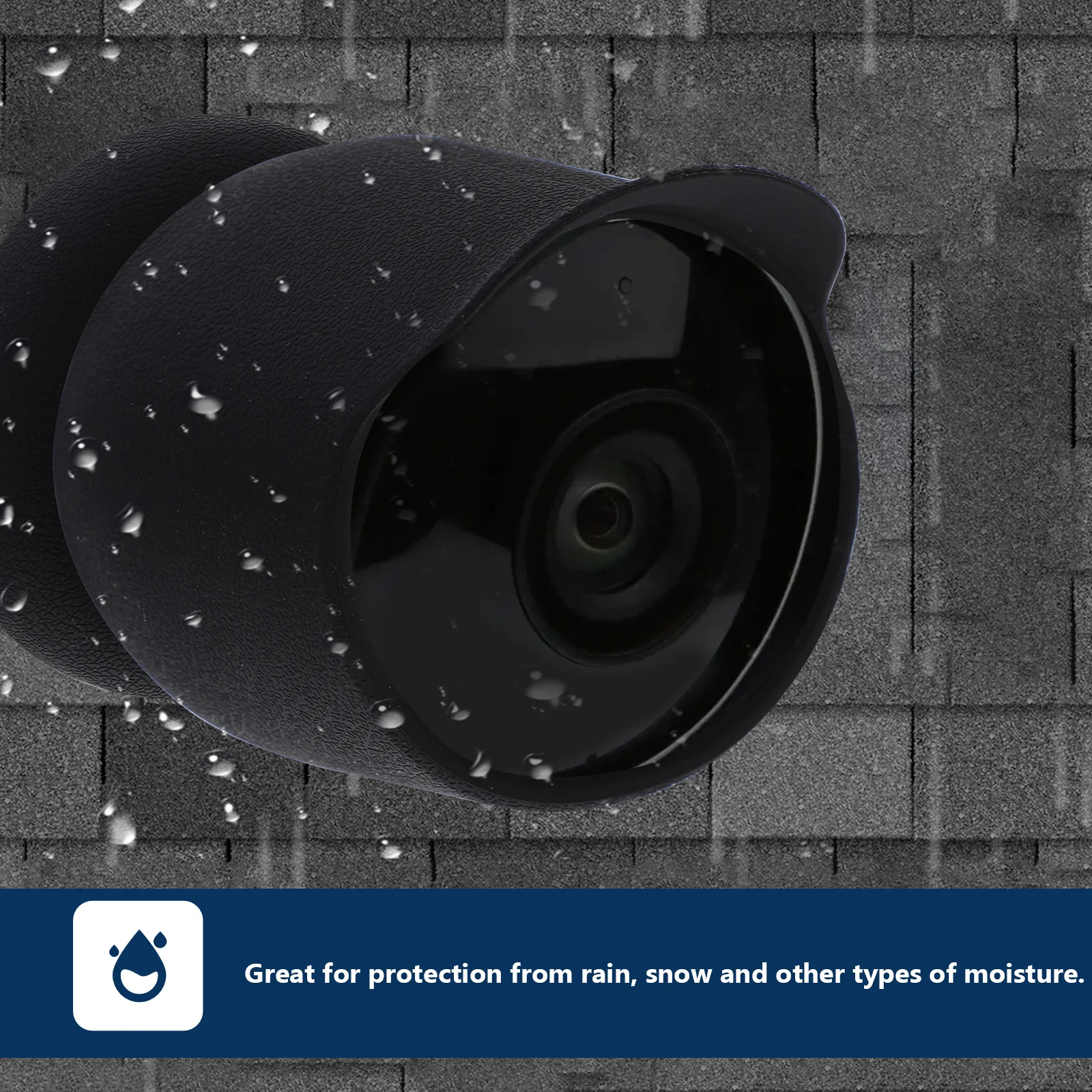 

Camera Protective Cover Heavy Duty Silicone Outdoor Security Camera Rain Cover for Weatherproof Sunshade Rain Snow Dust