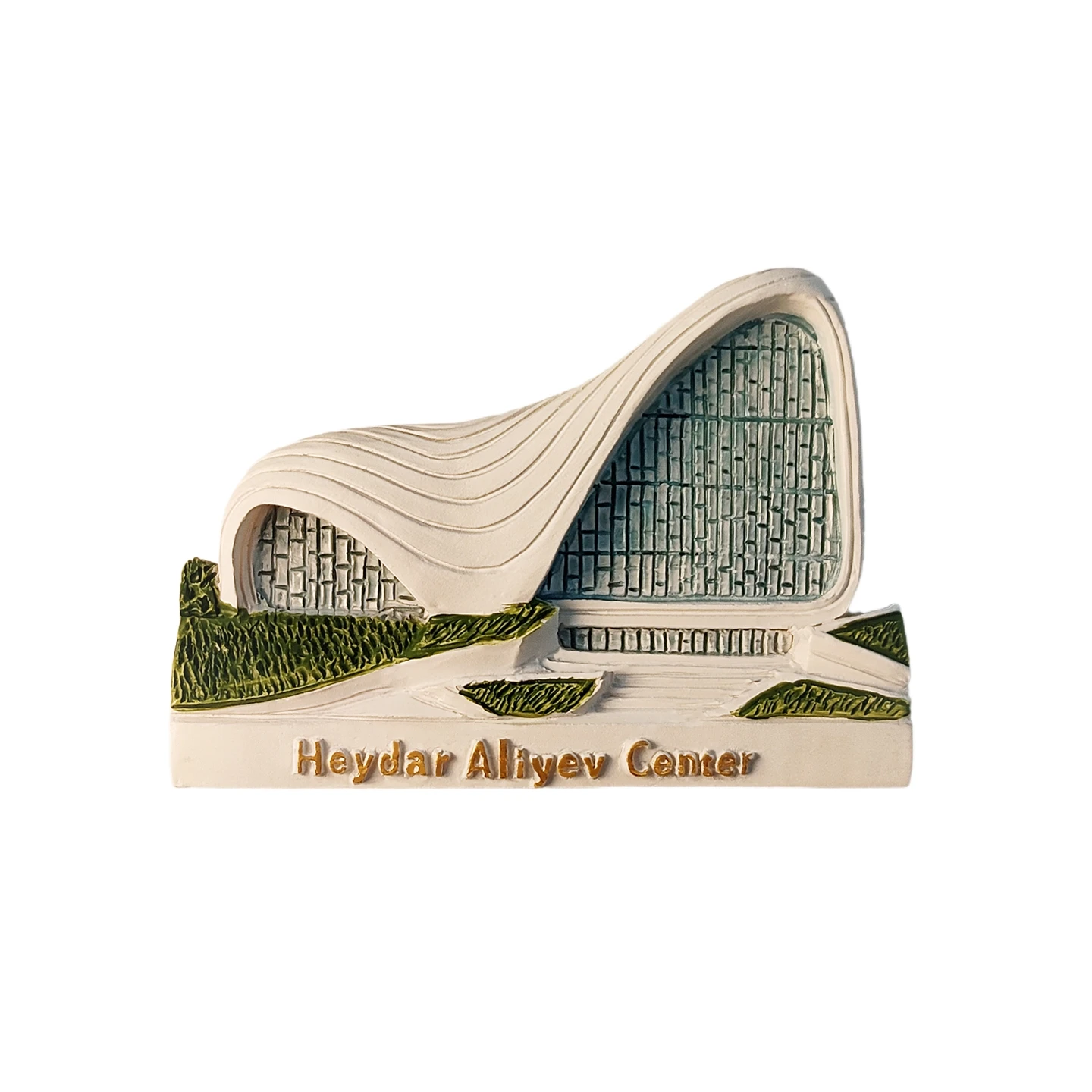 أذربيجان، باكو، مركز ثقافي علييف، مجسم ثلاثي الأبعاد، هدايا تذكارية للسياحة، لوحة راتينج، ديكور منزلي، مغناطيس الثلاجة #5
