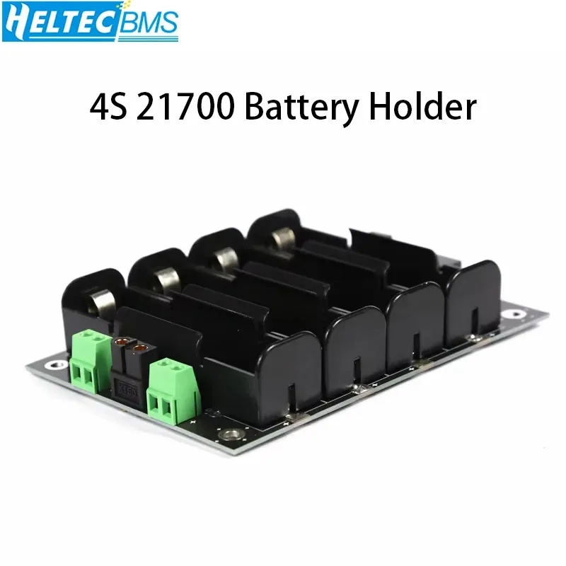 Heltec 21700 Storage Box 16.8V Power Wall 21700 Battery Holder 21700 Power Bank Case 4S BMS Lithium Battery Balancer 60A 120A
