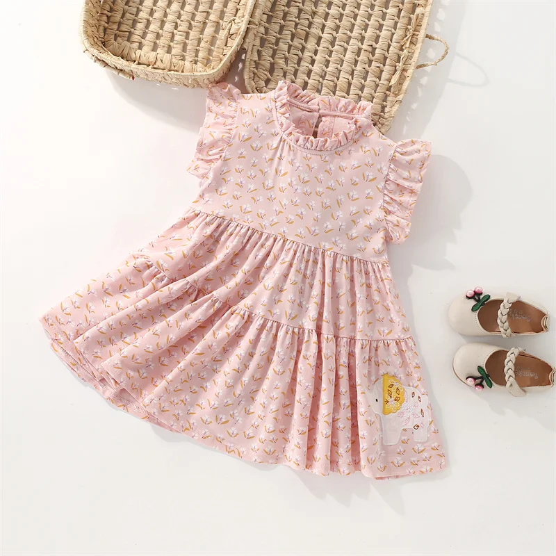 Jumping Meters 3-8T Elephant Summer Princess Girls Dresses Party Birthday Frocks Children's Costume Baby Dresses