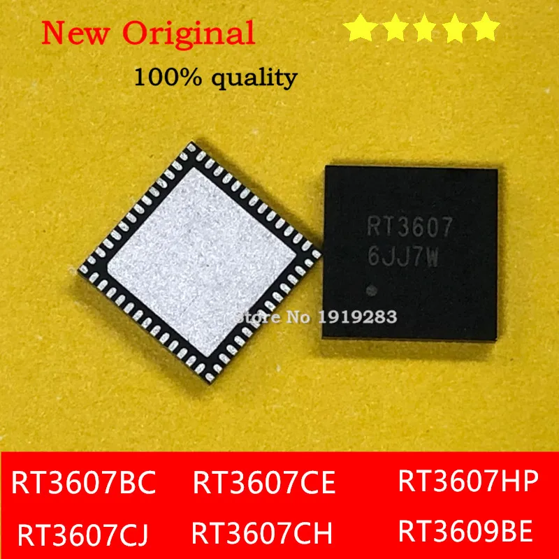 (1-50pcs)100%New RT3607  RT3607BC RT3607BCGQW  RT3607CE  RT3607CEGQW  RT3607CHGQW  RT3607CJ RT3607CJGQW RT3607HP RT3607HPGQW QFN