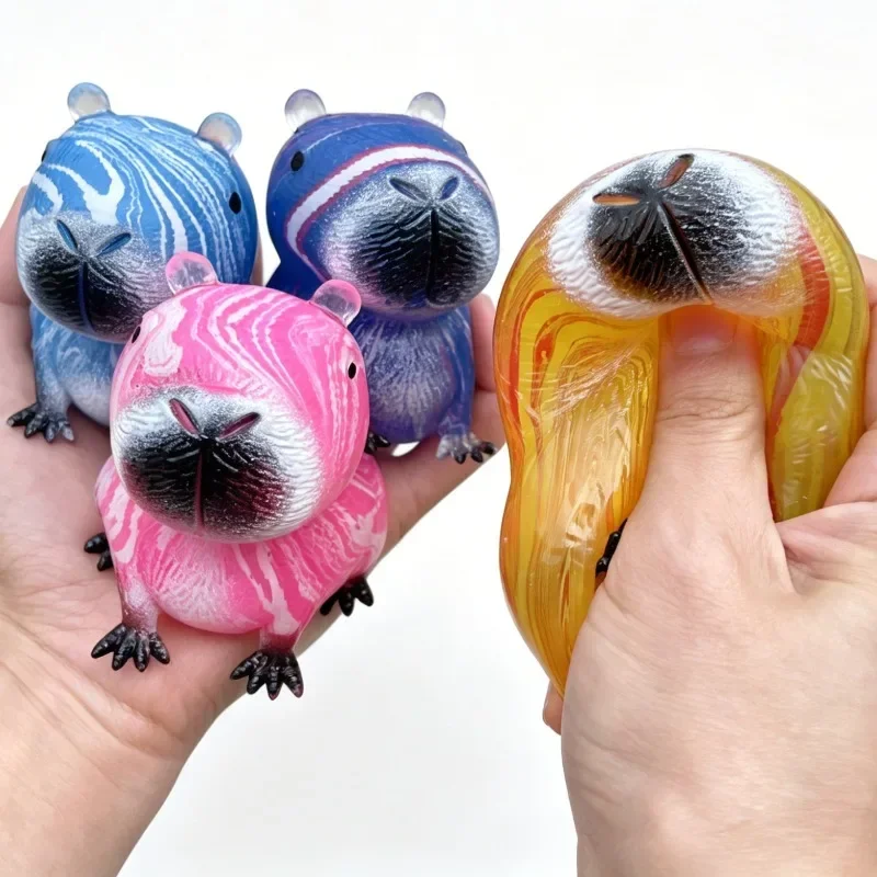 Capybara Maltose Cute Squishy Cartoon Anti Slow Rising Fidget Toy Creative Decompression Pinch Toy Novelty for Adults