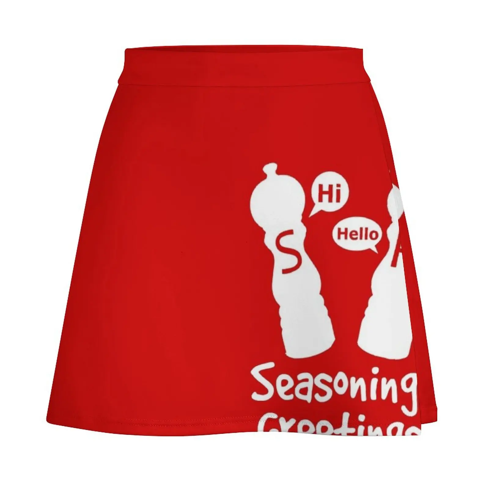 Bumbu Salam Rok Mini Rok Pakaian Musim Panas untuk Wanita 2025