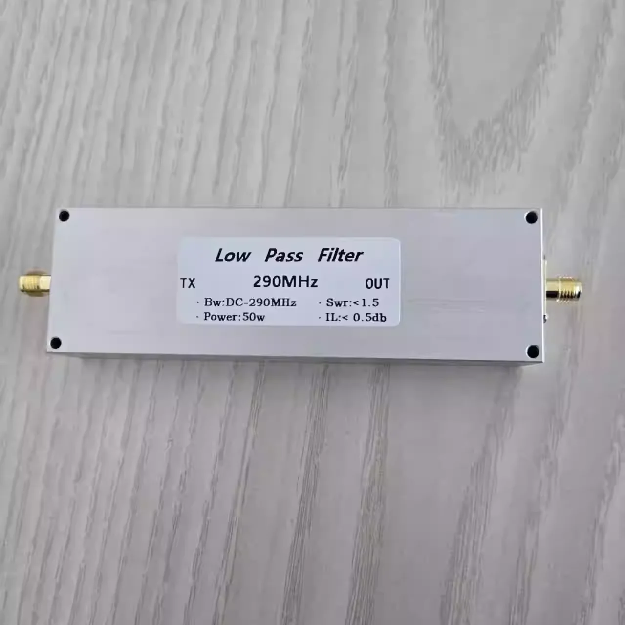 LPF-290M-50WSMA Low Pass Filter SMA Mother Seat 50w 290MHz