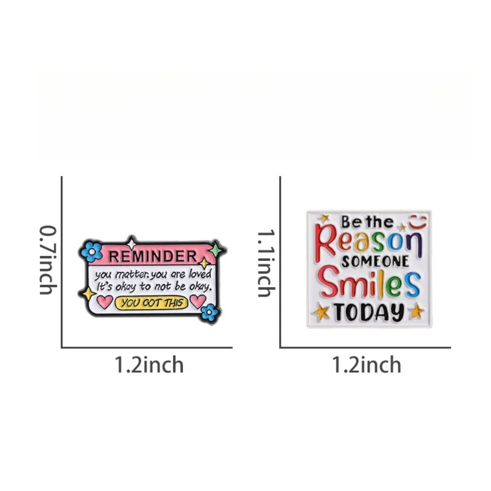 Encouragement Sentence You Are Very Good Brooches Heartwarming Quote Little Reminders Round Brooch Clothing Bags Pin