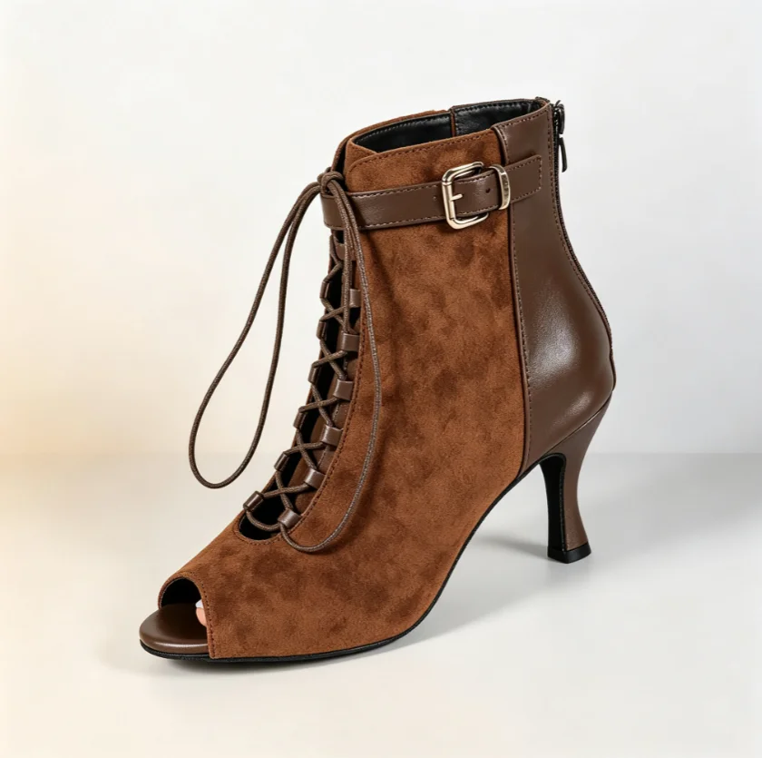 botines-de-baile-latino-evk-para-mujer-punta-abierta-gamuza-marron-con-cordones-botines-de-baile-sandalias-de-salon-salsa-tango-calzado-de-baile