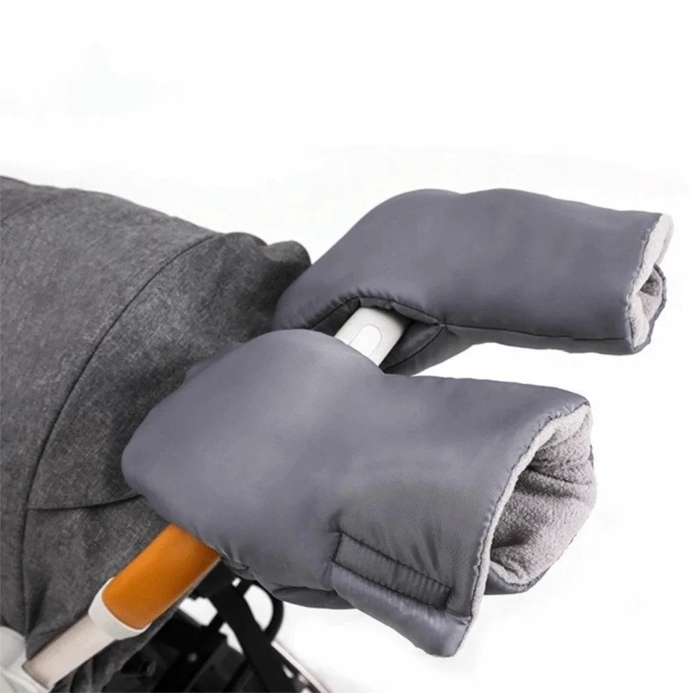 New Windproof Pram Hand Muff Waterproof Warm Stroller Accessories Insulated Lined Baby Stroller Gloves Outdoor Use