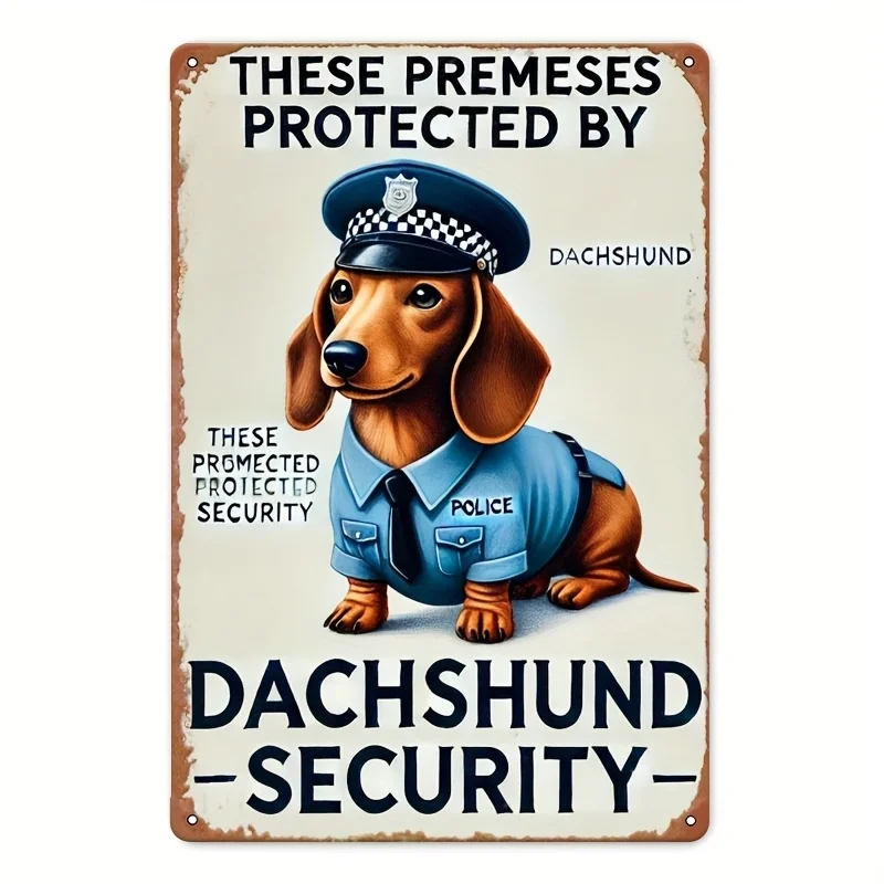 1 Pc, [Home Decor] Vintage Turkish Mastiff Guard Metal Wall Art - These Places Are Protected By Turkish Mastiff Guard Signs