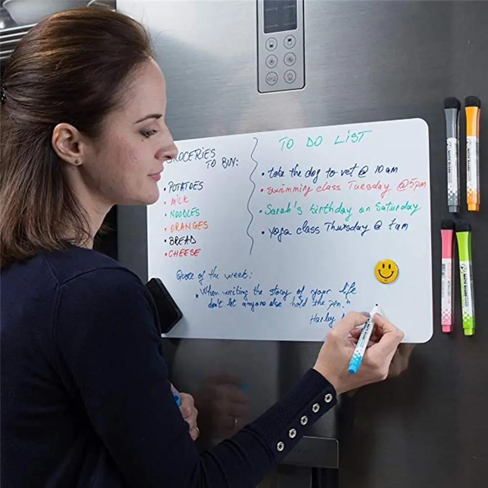 

Kids Children Magnets Fridge Record Memo Whiteboard Pen Erasable Whiteboard Marker Magnetic