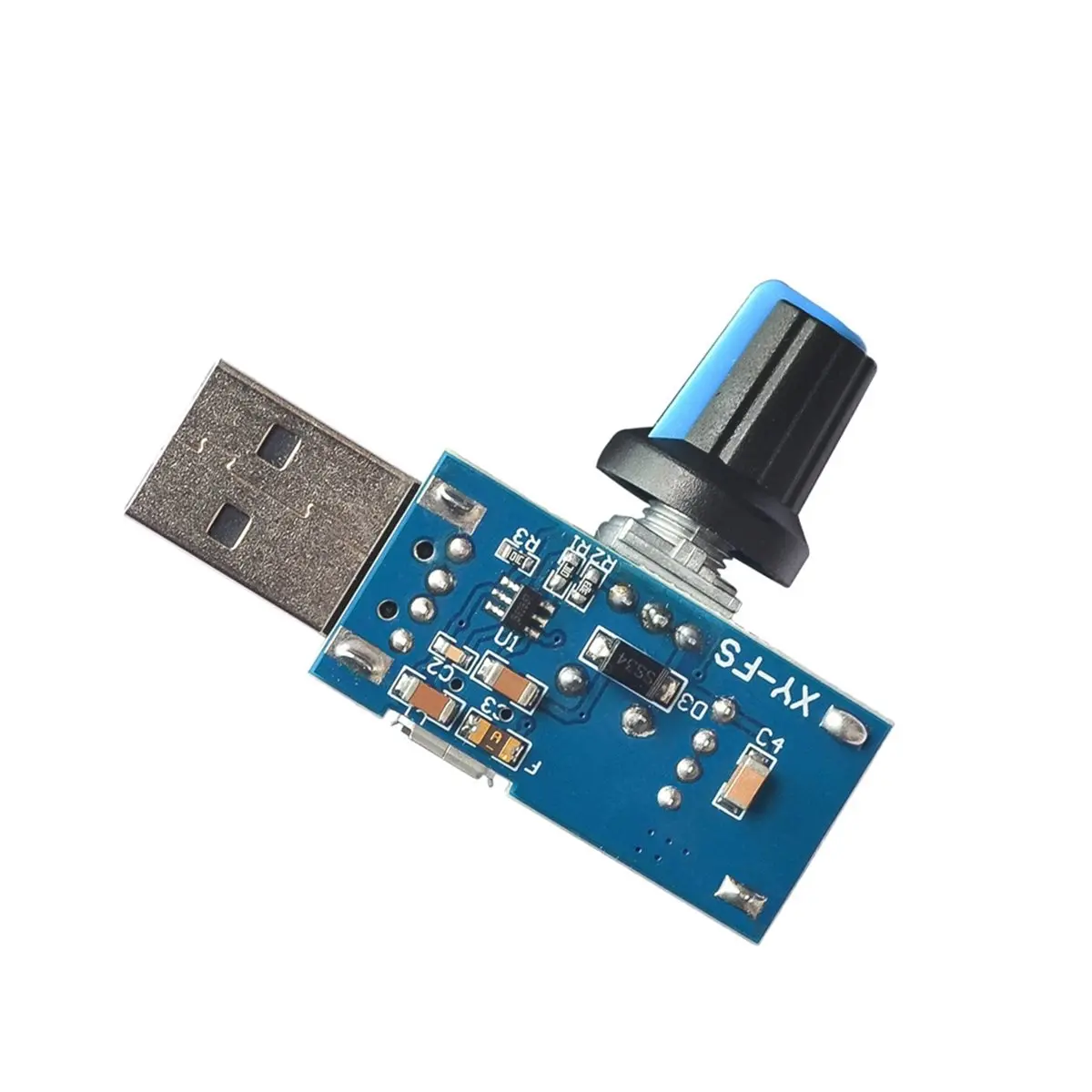 A003 Mini USB Fan Governor Fan Speed Controller Air Volume Regulator Cooling Mute Multi Function Fan Speed Switch Module