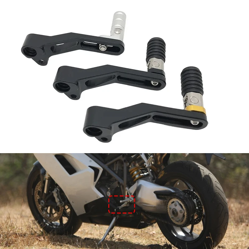 For DUCATI 848/EVO 2008-2013,1098 1198/S/R 2007-2011 Motorcycle Aluminum Adjustable Folding Gear Shifter Shift Pedal Lever