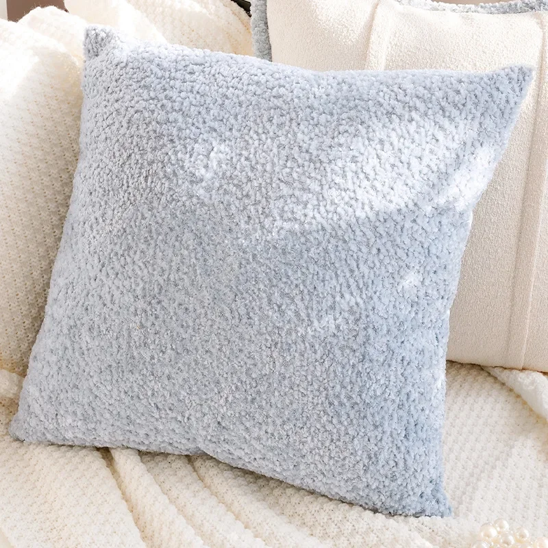 30X50/45X45CM Blue Fresh Throw Pillow Cover Simple Homestays Stamping Waist Cushion Cover Decor Home Decorative Pillowcase