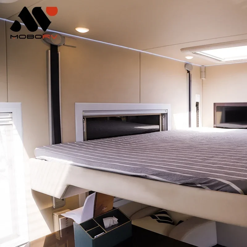 2025 Moborv Kits de conversión de furgoneta de autocaravana hechos a medida 12V 24V Elevador de cama de aluminio