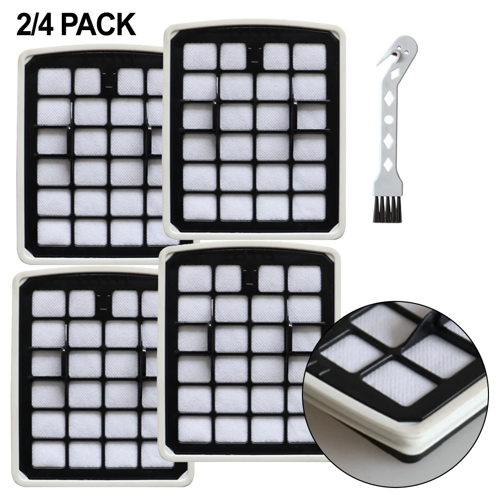 2/4 HEPA Sponge Filters For Eureka For Apollo V18C01A-200 AK9/AK10 For Midea VCS41S160 VCS42S200 VCC18C Vacuum Cleaner Filters