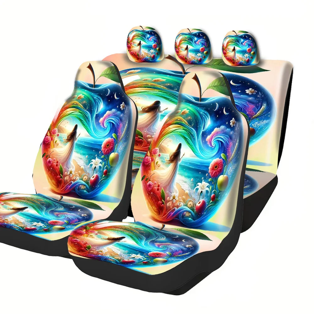 Fit Car Seat Covers Compatible For SUV And Sedan - Breathable Washable Fabric With Non-Slip Bottom, Airbag Compatible All-Season