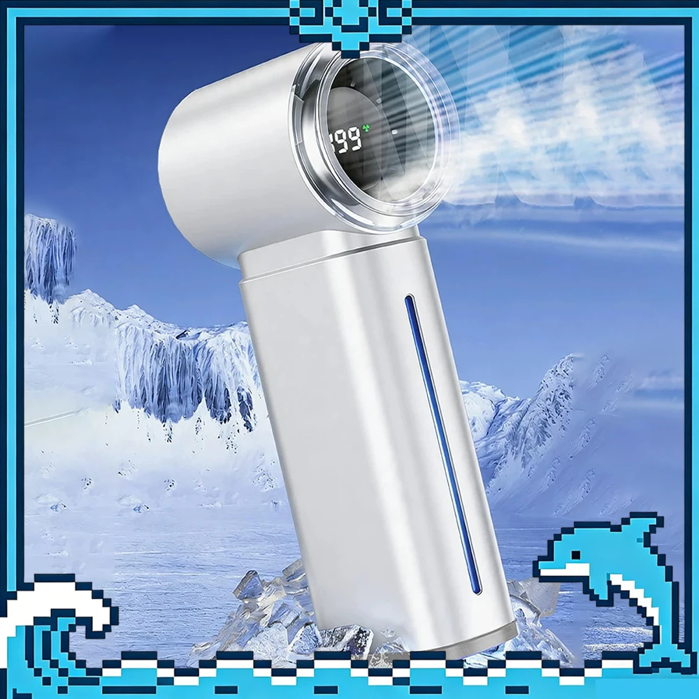 DIAMOND ZSXJS-HG Handheld Fan Dual-Mode Cooling In Light Fog System Handheld Small Fan 15 Hours Long Battery Life Low Noise Gift