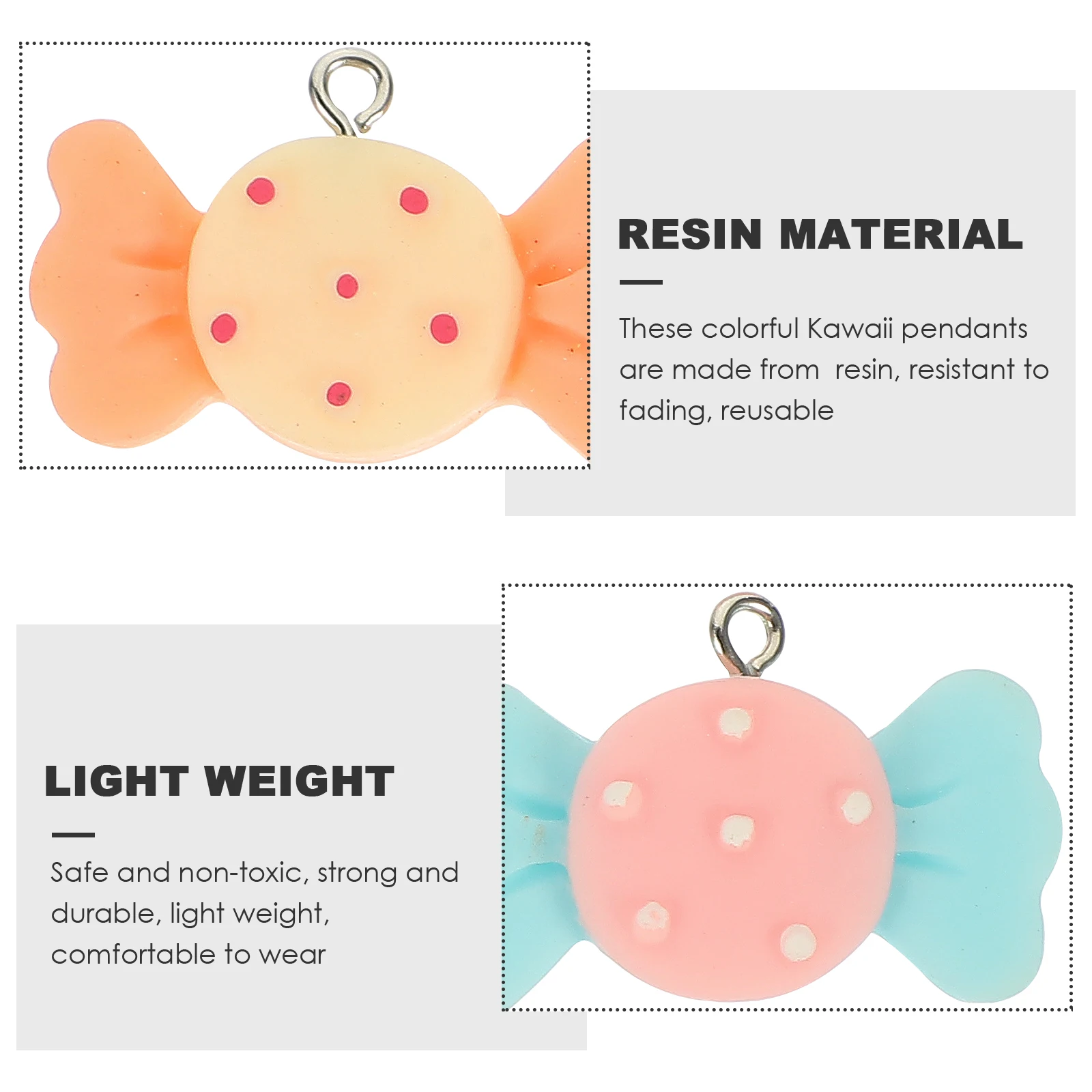 

20 Pcs Resin C y Pendant Charm Jewelry Making Supplies Bulk Charms for Necklaces Earrings DIY Bracelets Accessories for bracelet