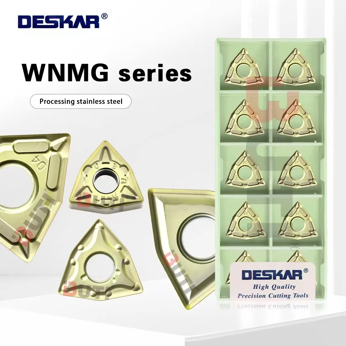 DESKAR 100% Original WNMG080404 WNMG080408 MQ MA MS LM LF6018J Numerical Control Lathe External Turning Insert Cutting Tool Part
