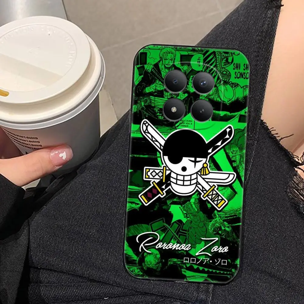 Phone Case For Xiaomi Redmi Note 15 14 13 12 12S 11 11T 11S 10 10S 9 Pro PLUS Silicone Funda Shell Cover Luffys Zorro ACE Sanji