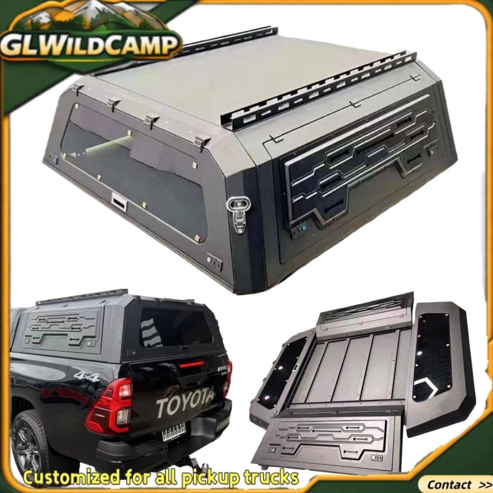 For 2023 2024 2025 Toyota Hilux Revo Vigo Gr Sport 4x4 Pickup Ute Tray Hardtop Topper Tub Camper Aluminium Canopy