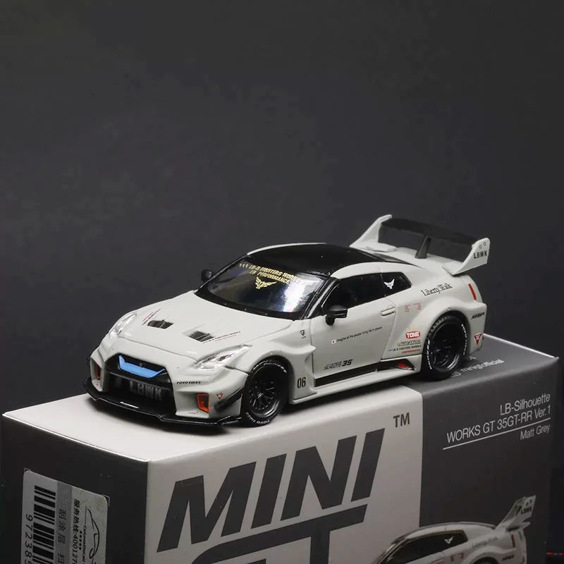 MINIGT Diecast 1:64 Scale LB WORKS GTR R35 Alloy Car Model Static Display Collectible Toy Gift Souvenir