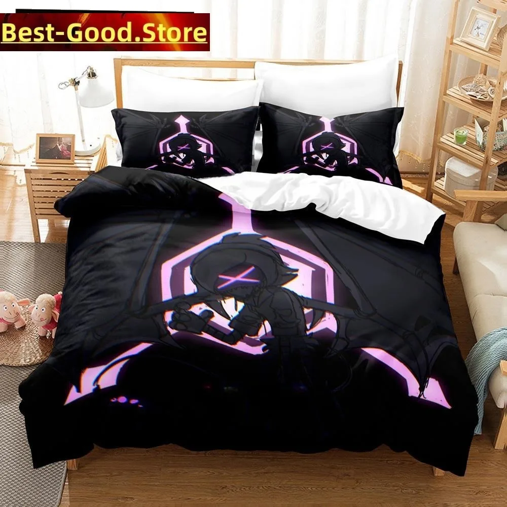 Fashion 3D Printing  Anime Murder Drones Bedding Set Cartoon three-piece set Adult Kid Bedroom Duvet cover Sets  Home Textiles