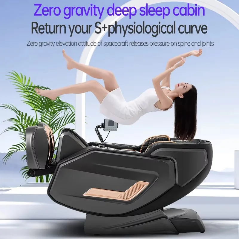 Airo Wholesale Dropship Latest 6D LCD Touch Screen Used Shiatsu Electric Full Body Zero Gravity Massage Chair Back and Neck