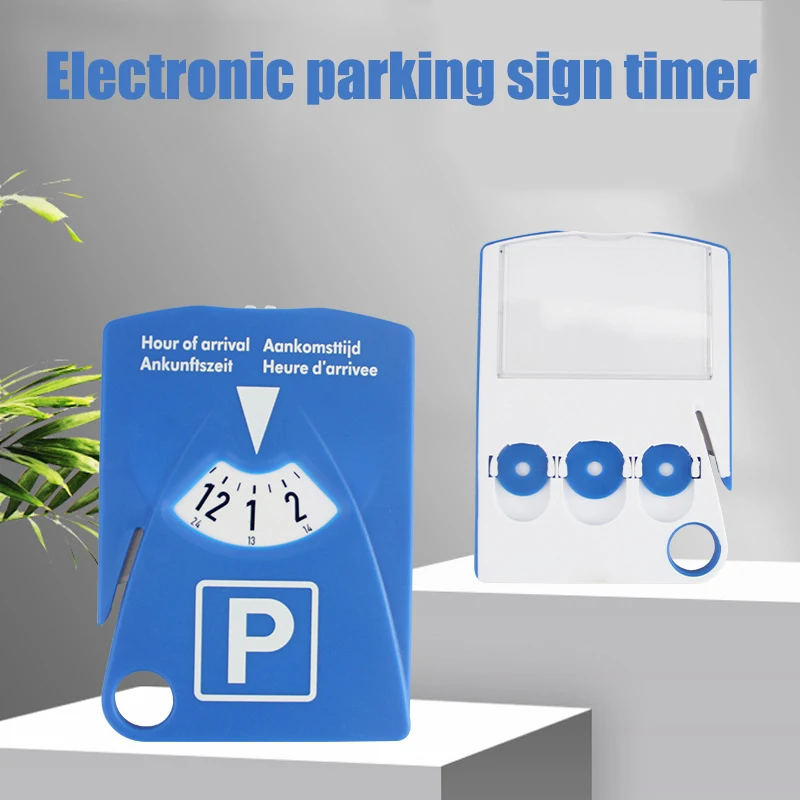 Auto Parking Timer Run Stop Switch Parking Disc Parking Meter Blue Operated Electronic High Grade Plastic Parking Time Tools