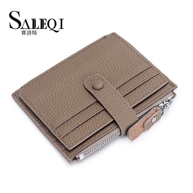 Genuine Leather Women Card Holder High Quality Luxury Designer Multiple Card Slots Ultra-Slim ID Holders Female Coin Purse 2026