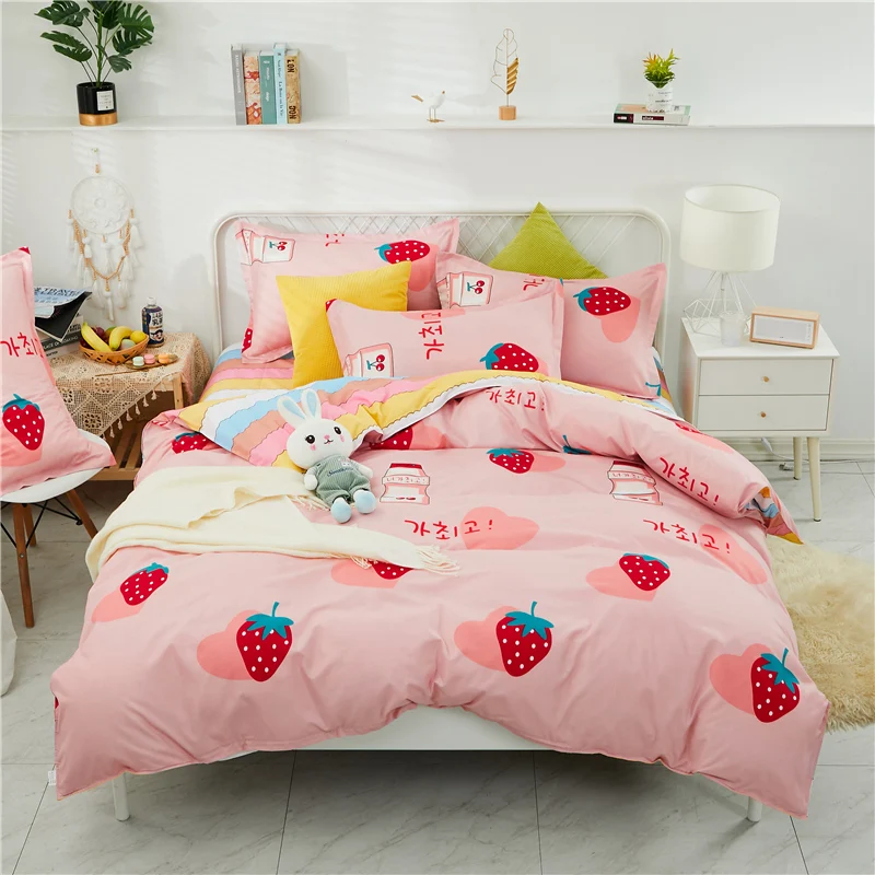 4-piece bedding set comforter set Soft and comfortable  for be suited to four seasons Suitable for the room dormitory