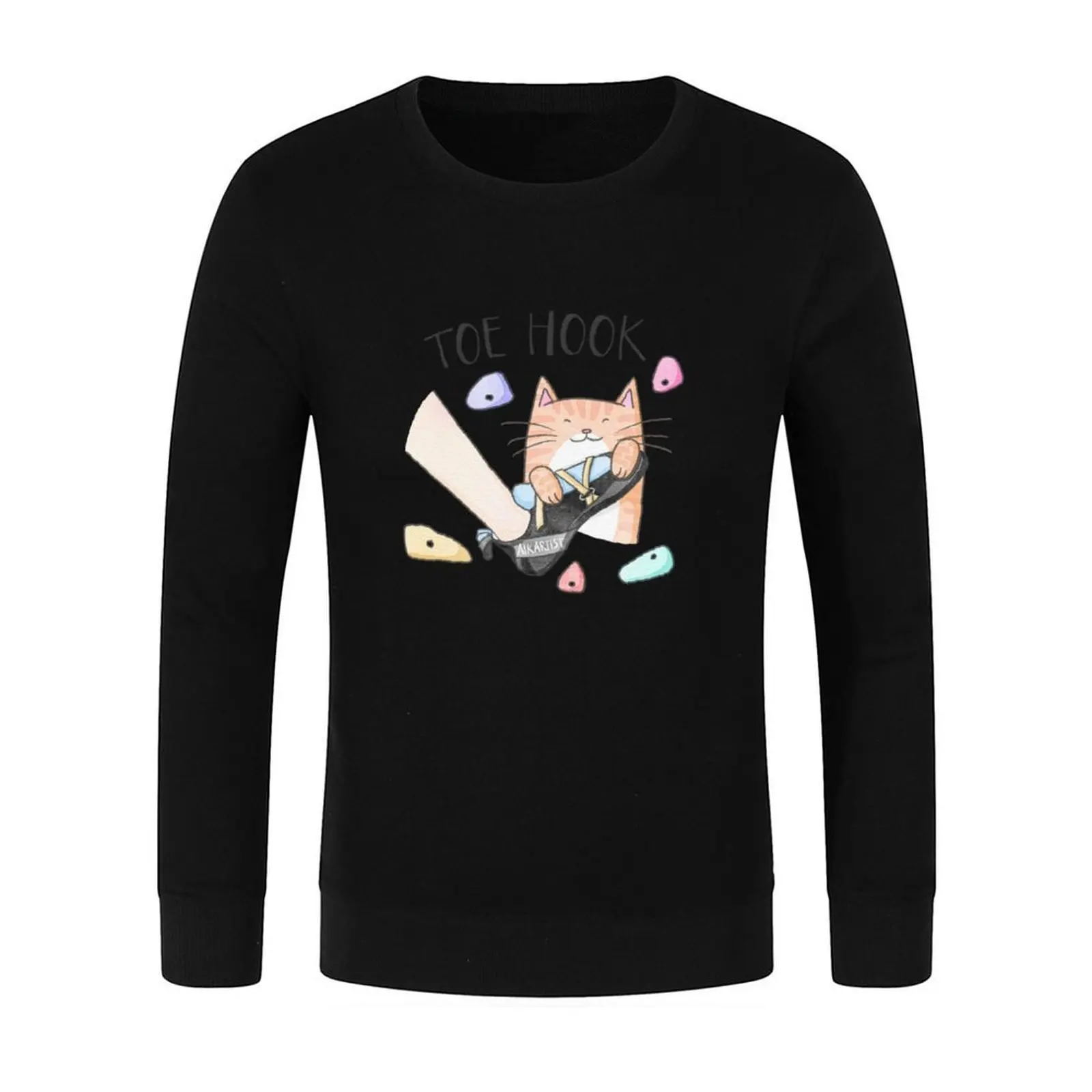 Climbing Cat Toe Hook Pullover mens clothes autumn new products anime clothes men clothes sweatshirt