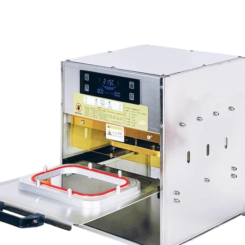Gold Foil Sealer Machine Automatic Small Commercial Hand Press Aluminum Foil Sealing Box for Takeout Meal Boxes with G Tool Kit