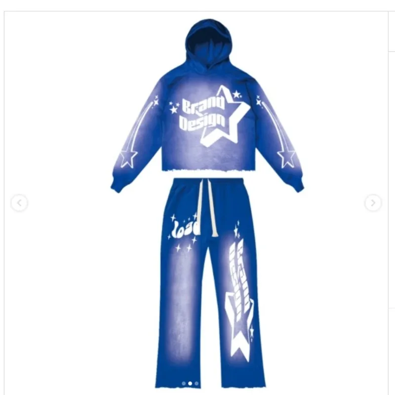 Neues 3D-gedrucktes, modisches, lässiges Kapuzenset für Erwachsene im europäischen und amerikanischen Stil