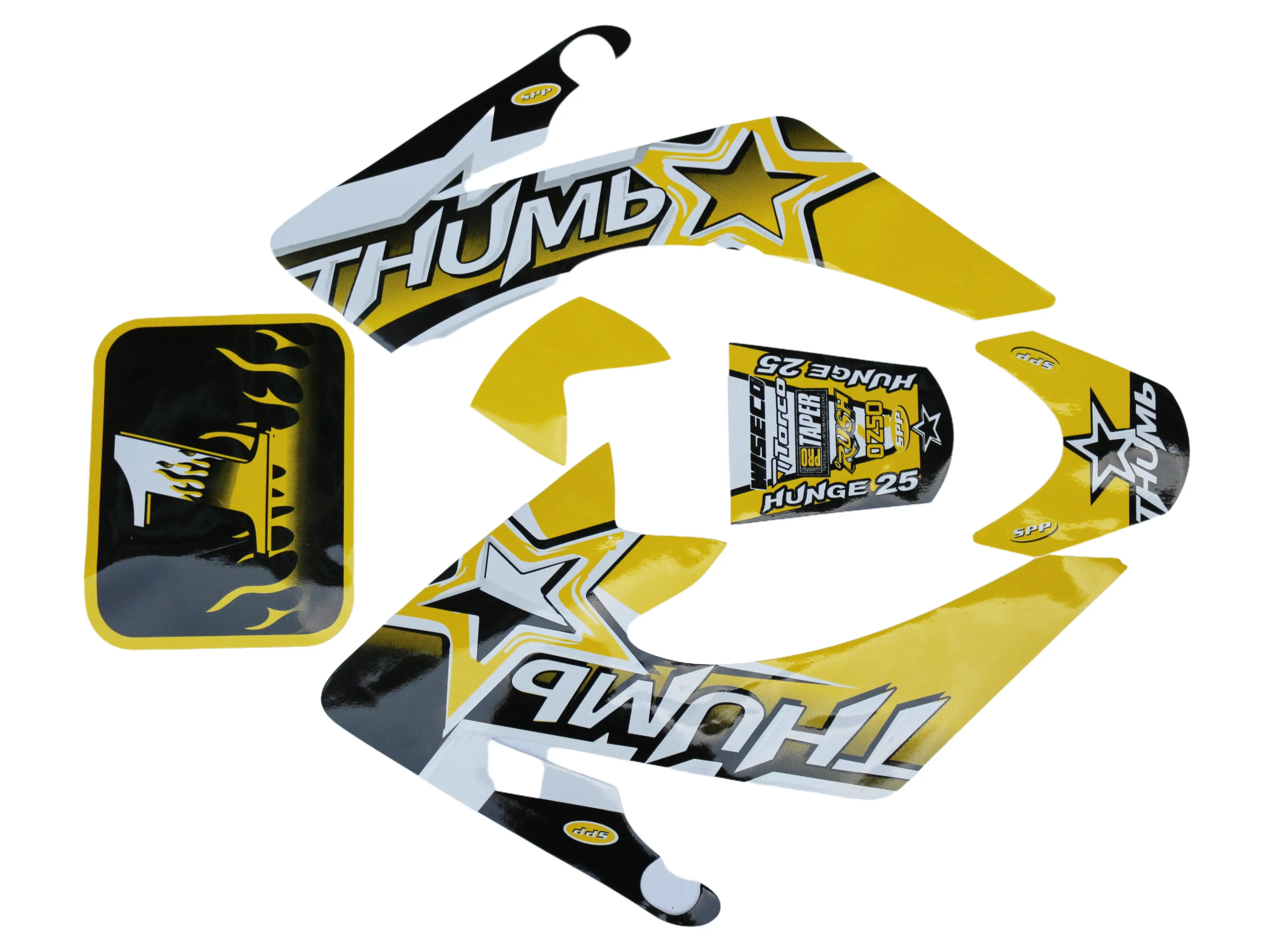 دراجة نارية ملصق لاصق لامع ورائع أحمر أزرق أصفر أخضر سباق الدراجات النارية Kohis ملصق Crf50 ملصق ل CRF 50cc حفرة الترابية دراجة مائي #3