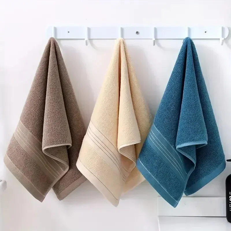 Solid Color Towel Bathroom Accessories Bath Towels Cooling. Highly Absorbent Serviette Thick Cotton Towel Microfibre Hand Home