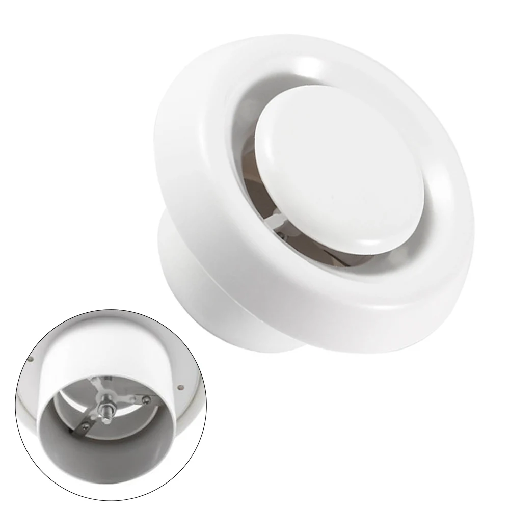 Compact Air Exhaust Outlet Blower Airflow Optimization Round Ceiling Vent Commercial Ventilation Compact Design
