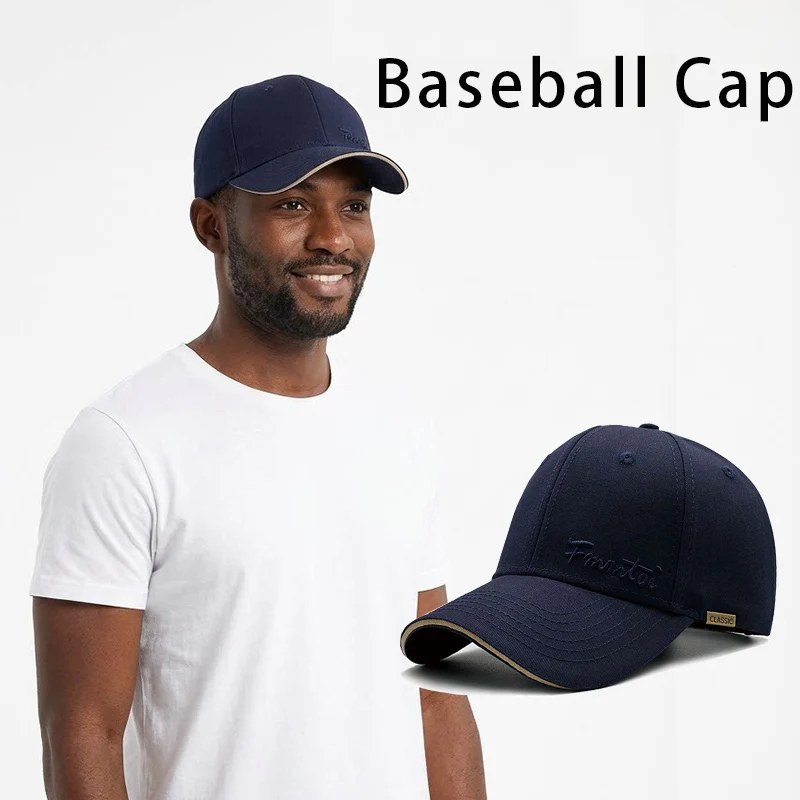 

Men's Structured Baseball Cap Women's Extra Large Wide Brim Sun Visor Flattering Outdoor Hard Top Dad Hat