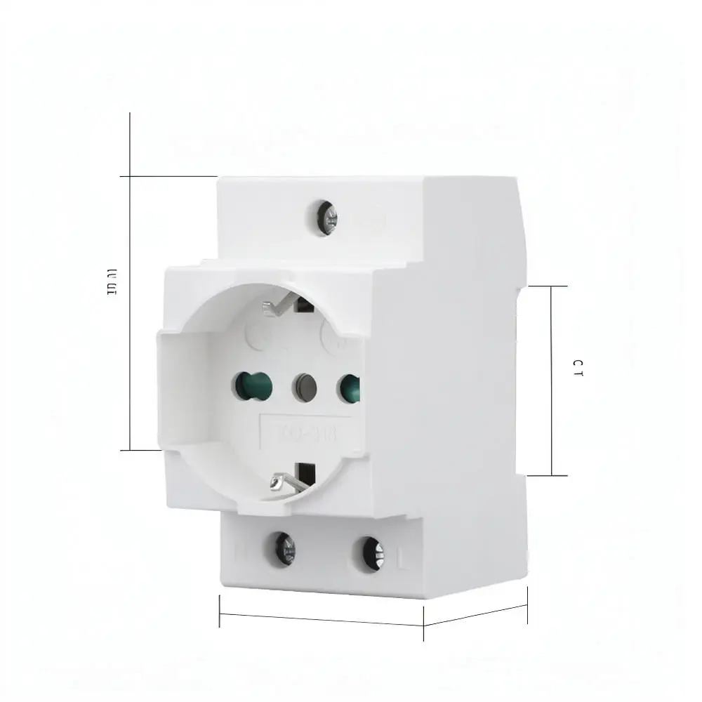 AC30 Series Electrical Power Outlet Durable Wall Socket Socket Adapter With Light Cover Various International Plug Standards Fit