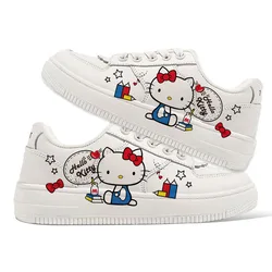 Kawaii Sanrio Hello Kitty Sneakers da donna My Melody pompon Purin Cartoon scarpe Casual estate nuove scarpe sportive traspiranti regali