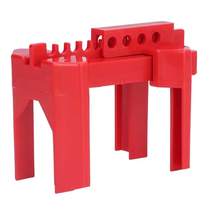 Industrial Adjustable Red Ball Valve Lockout Device Safety Water Pipe Lock Tag Lock LOTO Accessories for Maintenance And Safety