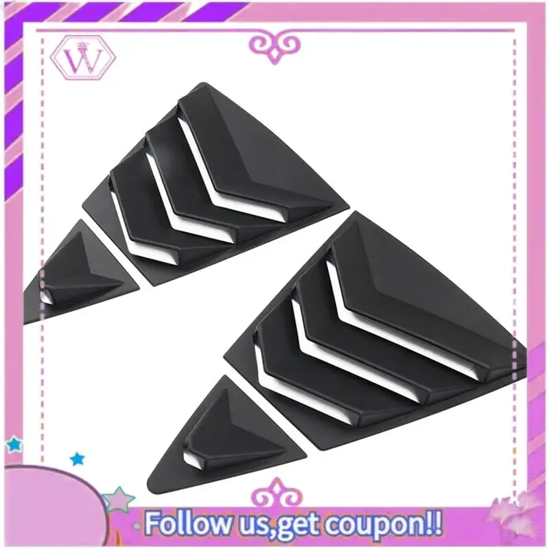 

Latest 1 Piece Car Rear Side Vent Quarter Window Louver Shutter Cover Matte Black Car Accessories For Toyota Corolla 2020-2023