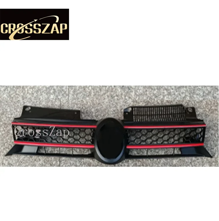 

CrossZap For VW Golf 6 MK6 2009 - 2013 Honeycomb Mesh Car Front Bumper Radiator Grille GTI Style Center Racing Grill
