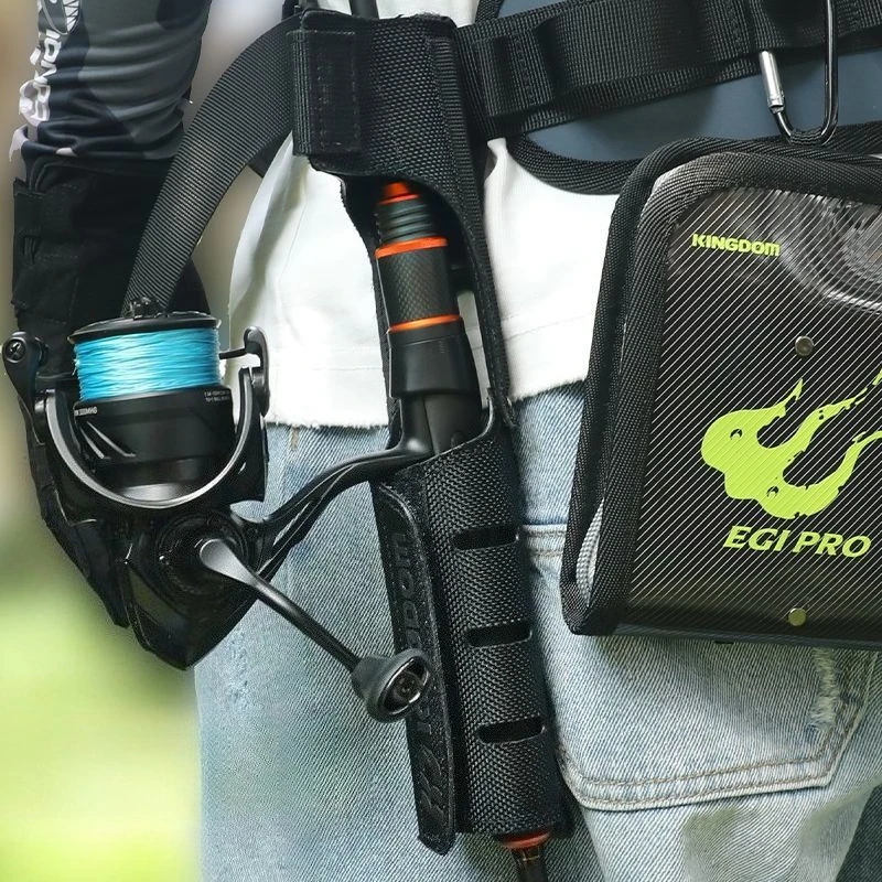 Portable Waist Rod Holder Convenient Lightweight Stable Durable Adjustable Labor-saving Rod Holders Fishing Equipment Accessory