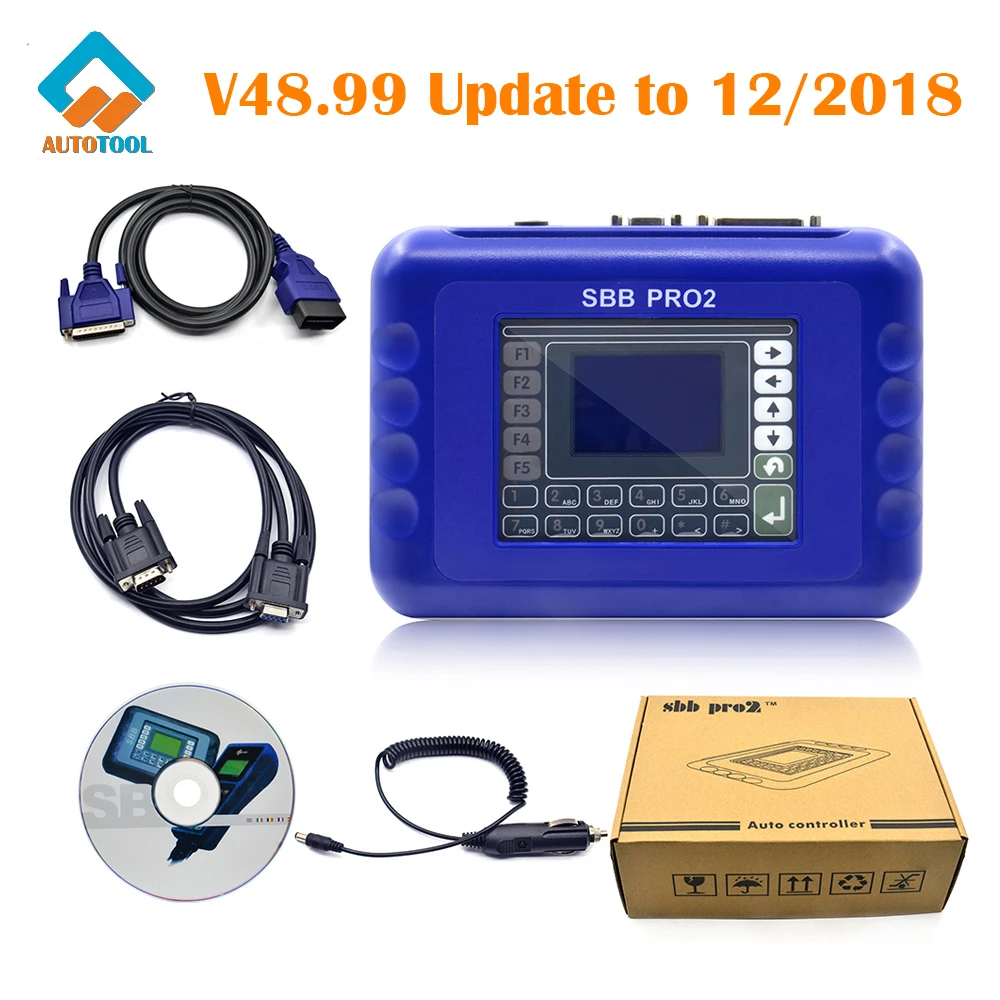 Newest SBB PRO2 V48.99 Auto Key Programmer Updated to 2018 Immobilizer Systems for Multi-Brands No Tokens Limited