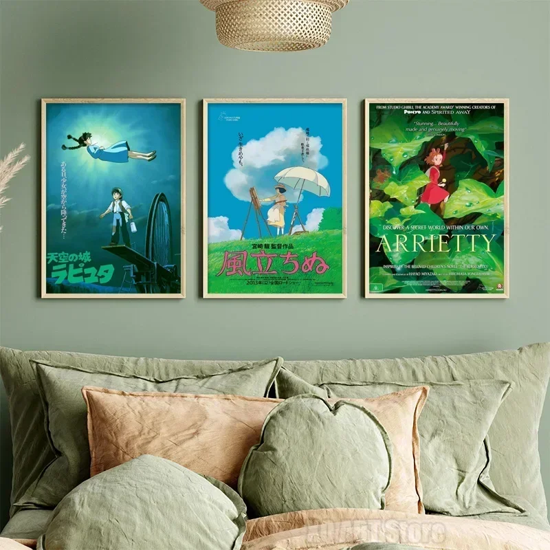 Retro Classic Anime Cartoon Movies Posters HD Canvas Paintings Print Wall Hanging Decor Room Children's Gifts Cuadros Frameless