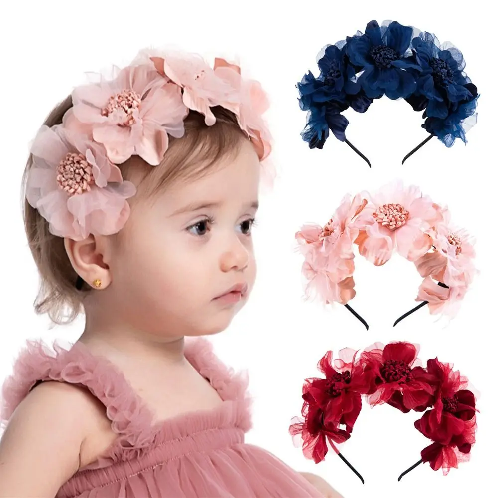 Princess Hair Accessories Child Photo Tools Baby Headband Crown Hair Band Headwear Head Hoop