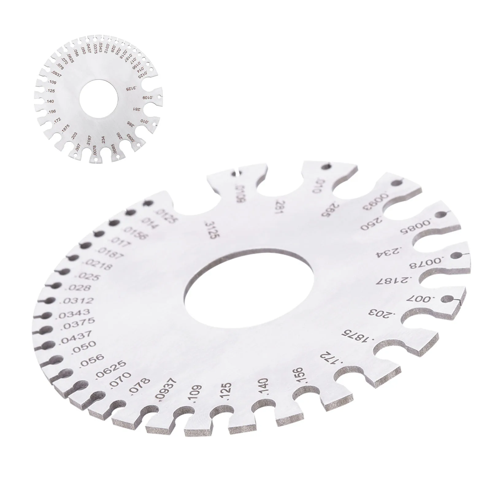 Diameter Gage Stainless steel 2 Sides Round Wire Thickness Measurer Tester Ruler Gauge Diameter Tool Wire Thickness Measuring