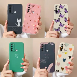 For Xiaomi Redmi Note 8 Pro Phone Case Butterfly Liquid Silicone Camera Protection Back Cover For Redmi Note8 8Pro Funda Shell
