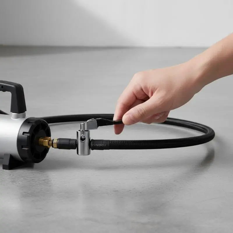 1Piece 320mm (6mm) Car Tire Inflator Hose Inflatable Air Pump Extension Tube Adapter Twist Tyre Connection Locking Air Chuck - view 6